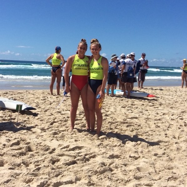 Rachel and Emily Silver in the U19’s Board rescue